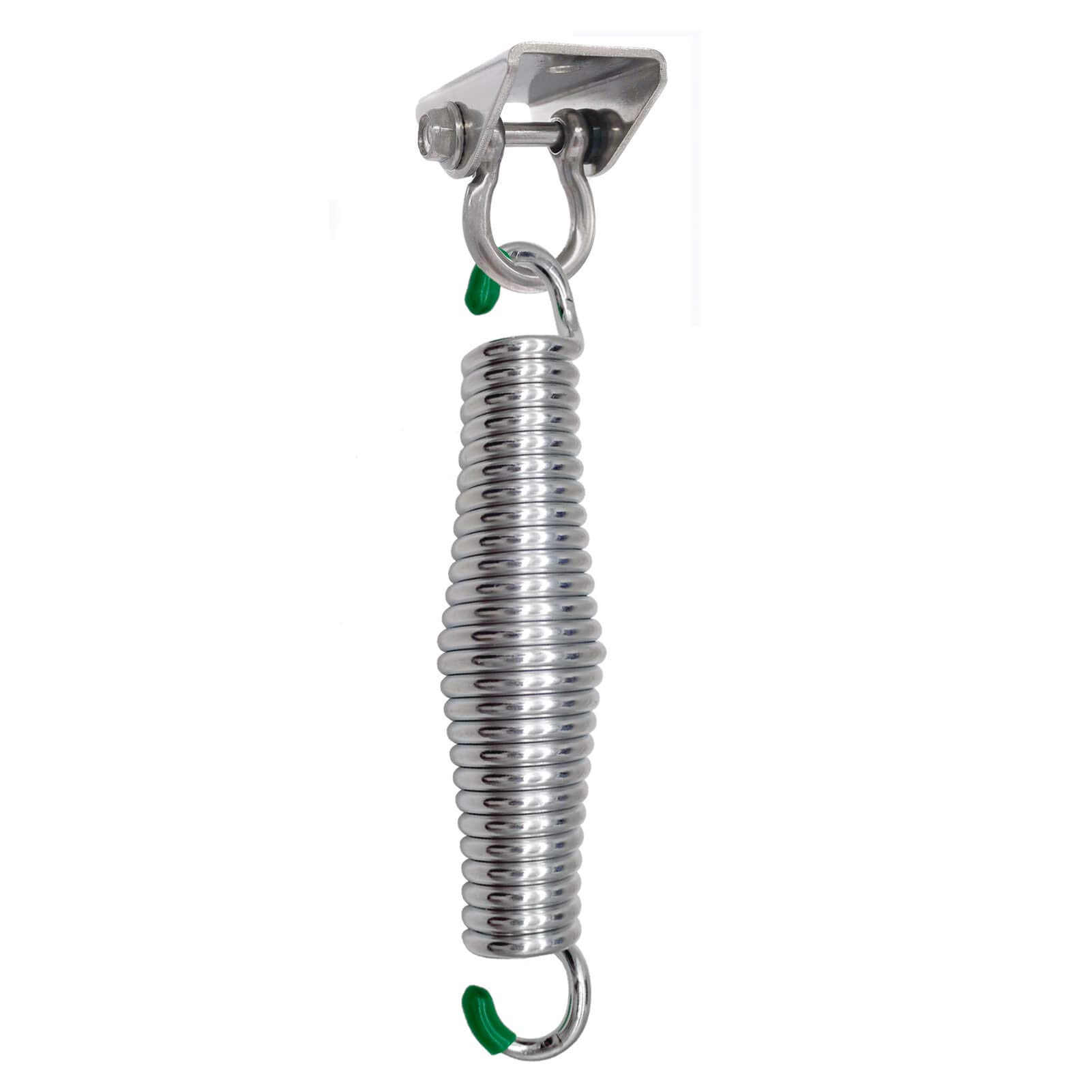 Heavy Duty Porch Swing Springs 1300Lbs Capacity - Silver Hammock Chair Hanger & Ceiling Mount Springs for Outdoor Patio, Garden, Deck Relaxation