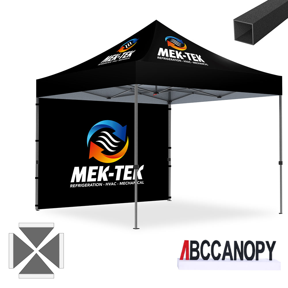 ABCCANOPY 10x10/10x15/10x20 Custom Canopy Tent - Heavy Duty Commercial Pop Up Shelter for Outdoor Events, Farmers Markets & Trade Shows