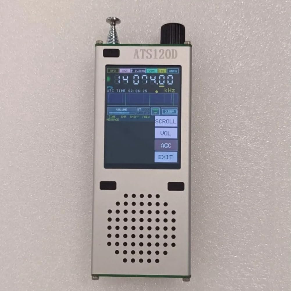 HUPYOMLER SI4732 ESP32 Bluetooth 2.4 Inch Touch LCD FM AM LSB USB Aviation Band Radio Receiver ATS120D Digital Decoded Radio - Perfect for Aviation Enthusiasts, Ham Radio Operators, and Emergency Communication