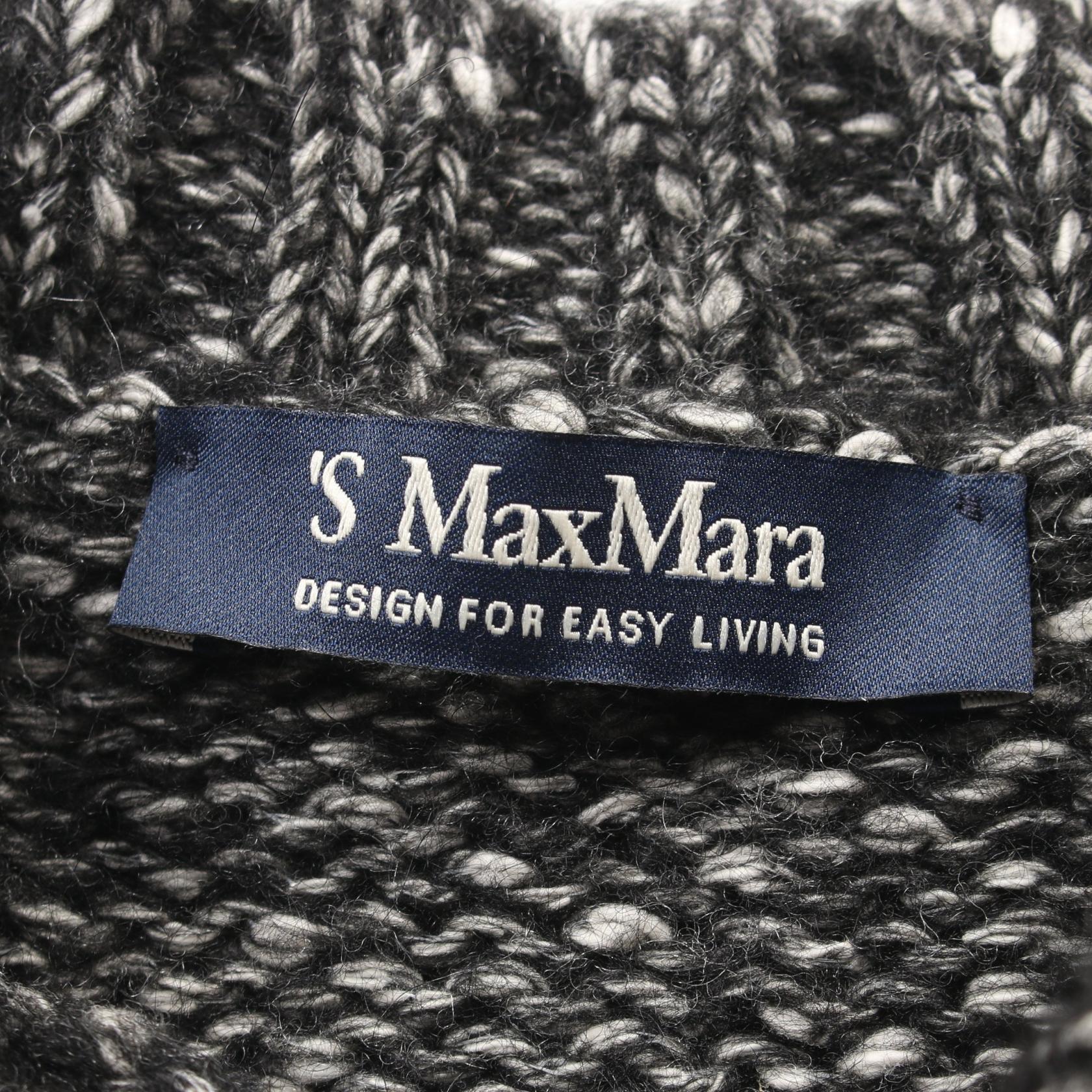 Max Mara Women's Cotton Wool Alpaca Blend Knit Sweater Top - Soft Winter Pullover for Casual Wear & Office Outfits