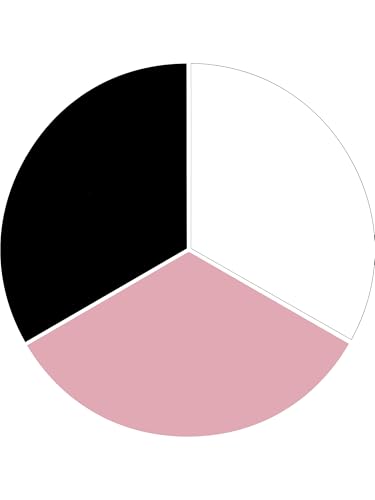 3 Pack Black, White, Pink