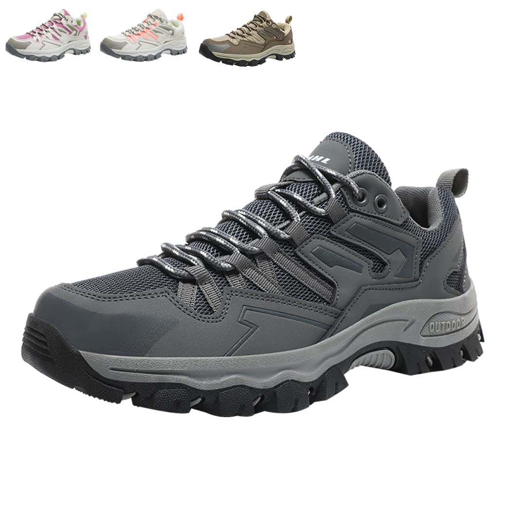 **Men's & Women's Breathable Mesh Hiking Shoes - Lightweight Athletic Trekking Shoes for Outdoor Adventures, Trail Running & Camping**