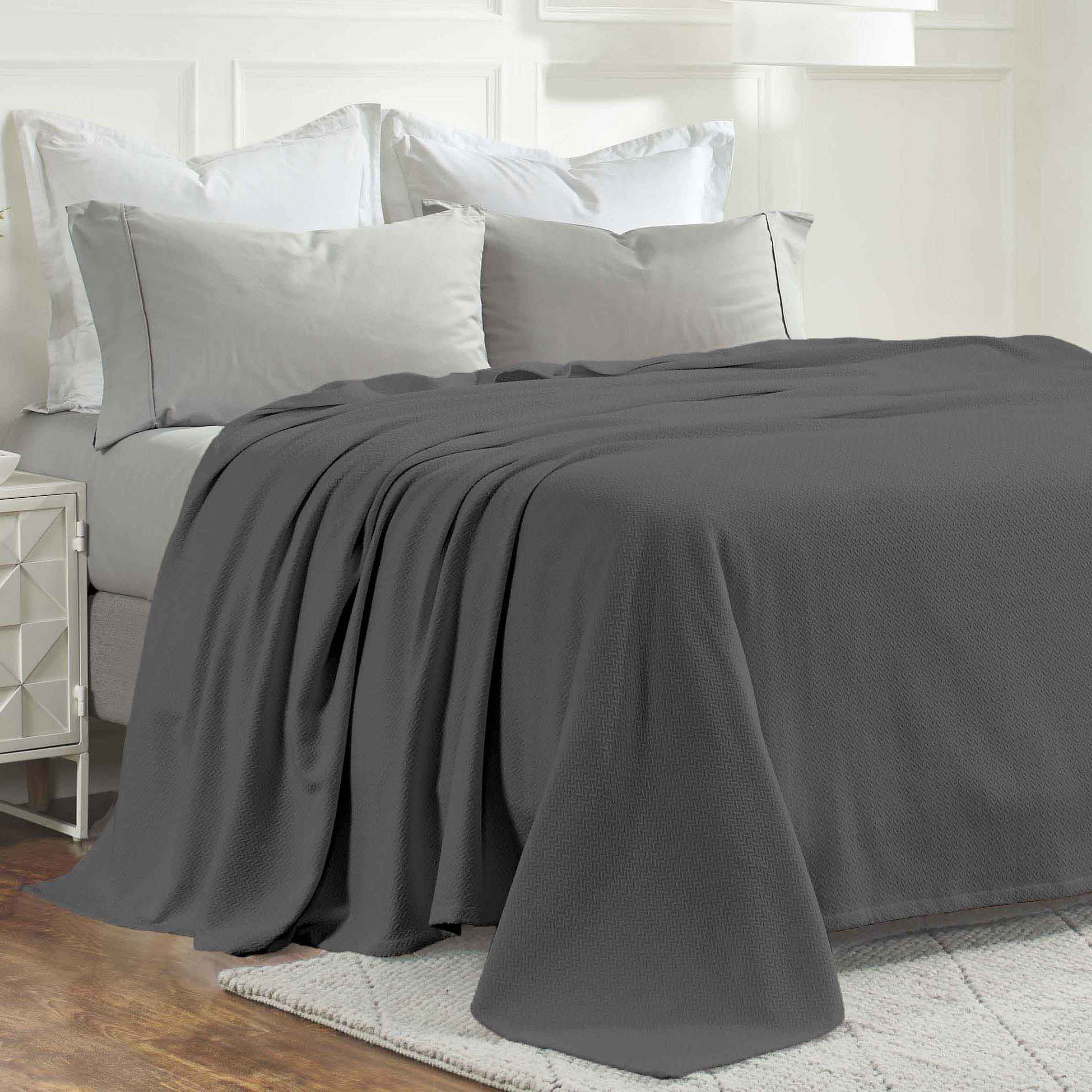 Premium Nobel Cotton Textured Chevron Lightweight Woven Blanket - Soft & Breathable Throw for Sofa, Bed, and Outdoor Picnics - Cozy Home Decor & Travel Companion