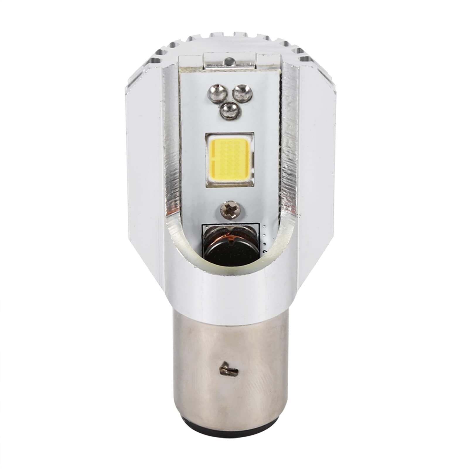 BA20D LED Motorcycle Headlight Bulb - High/Low Beam COB Headlamp for Scooters & Bikes | Durable Replacement Light for Night Riding & Commuting