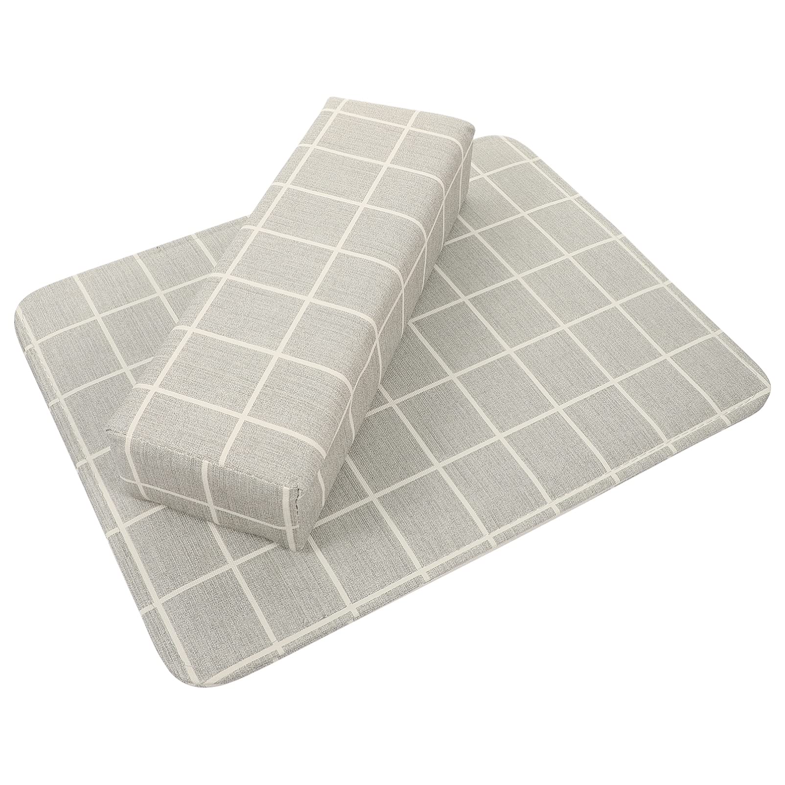 FOMIYES Nail Art Hand Pillow - Gray Silicone Manicure Arm Rest Cushion for Nail Salon & Home Use - Perfect for Gel Polish, Acrylic Nails & Nail Art Design Accessories