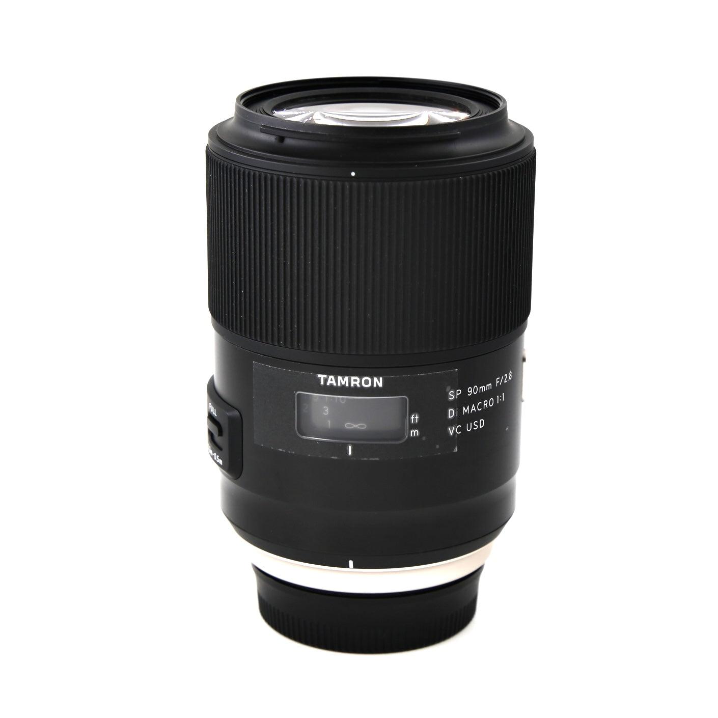 Refurbished Tamron SP 90mm f/2.8 Di Macro 1:1 VC USD Lens for Nikon - Perfect for Portrait, Product & Macro Photography