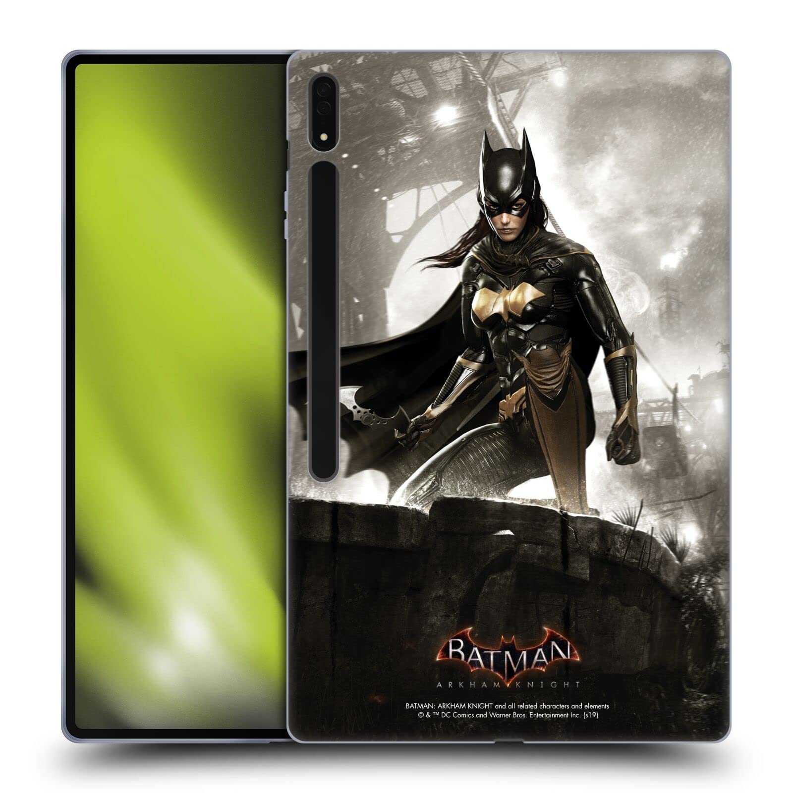 Batgirl Batman Arkham Knight Samsung Galaxy Tab S8 Ultra Case - Officially Licensed Soft Gel Protective Cover for Gaming, Work & Travel