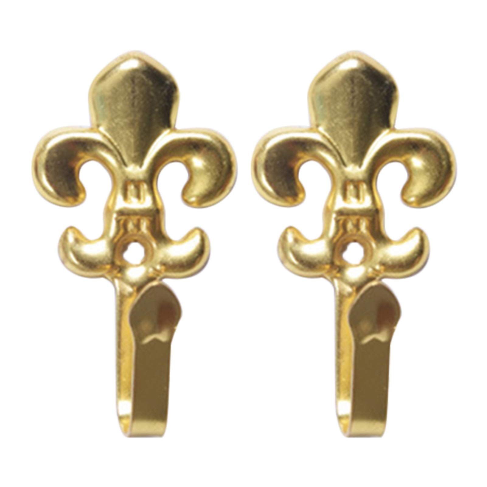 1 Pair Metal Alloy Curtain Hooks - Drape Holdback with Tassel for Window Treatment, Wall Hanger (Gold/Silver/Bronze) - Perfect for Living Room, Bedroom & Home Decor