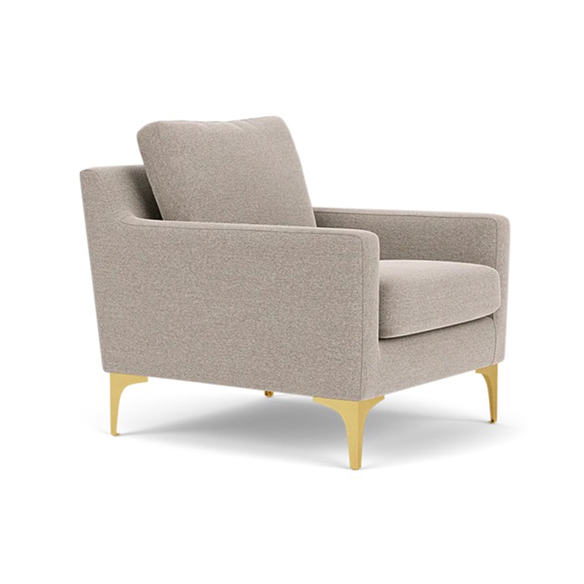 Astha Fabric Armchair - Modern Upholstered Accent Chair for Living Room, Bedroom & Office - Comfortable Lounge Chair with Soft Fabric & Sturdy Frame