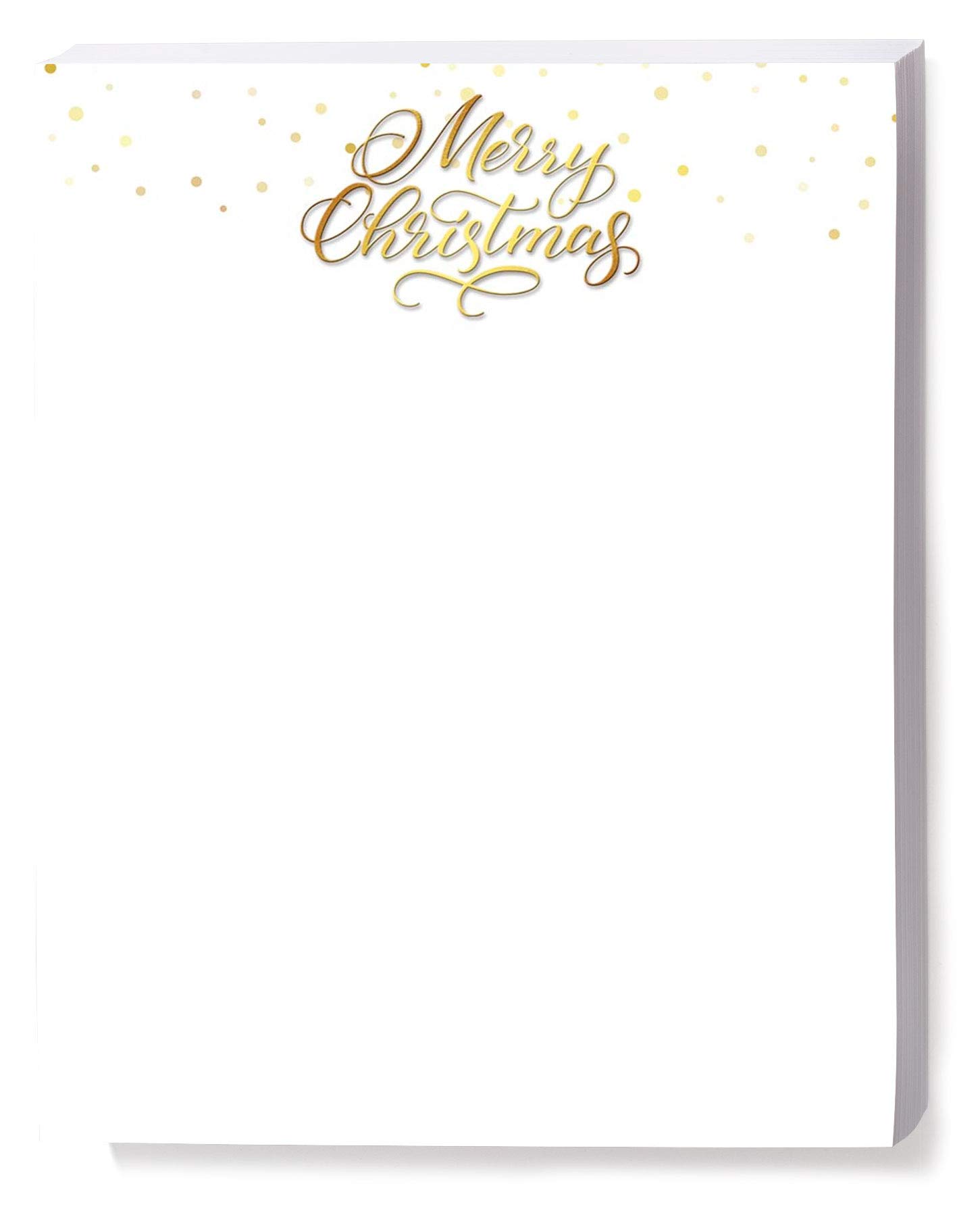 Premium Merry Christmas Dazzle Confetti Holiday Stationery - Elegant Winter Theme Border Paper & Letterhead, 8.5 x 11 Inches, 100 Sheets Decorative Printer Paper for Festive Cards, Invitations & Holiday Correspondence
