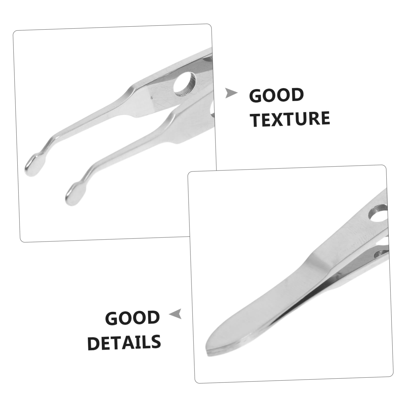 Meibomian Round Tip Tweezers - Stainless Steel Eyelid Massage Tool for Meibomian Gland Expression - Professional Lash Tweezers for Men & Women - Perfect for Eyelid Hygiene & Stye Treatment