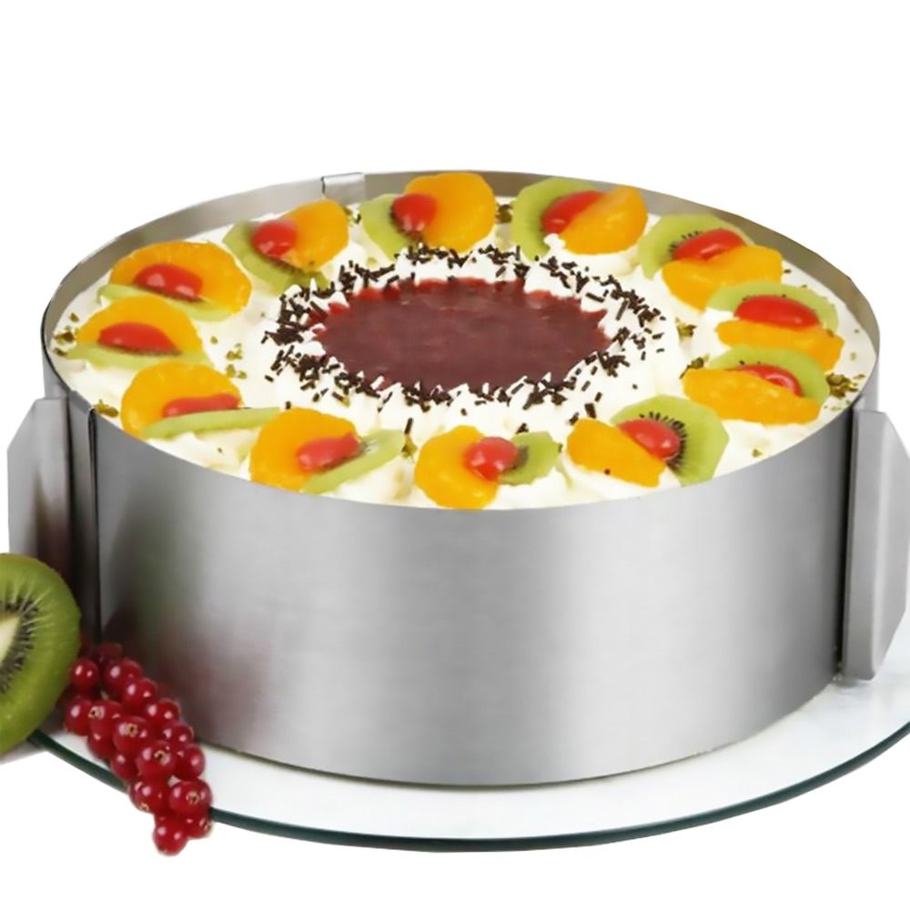 Knox Round Expandable Pastry Ring - Professional Baking Tool for Perfect Tarts, Pies & Quiches | Ideal for Home Bakers & Pastry Chefs | Use for Even Crusts & Flawless Dessert Presentation