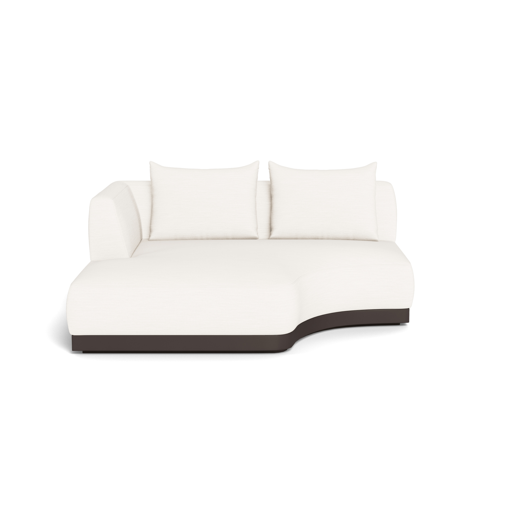 Amalfi Curved Chaise Lounge Left - Modern Outdoor Patio Furniture for Poolside Relaxation & Garden Decor