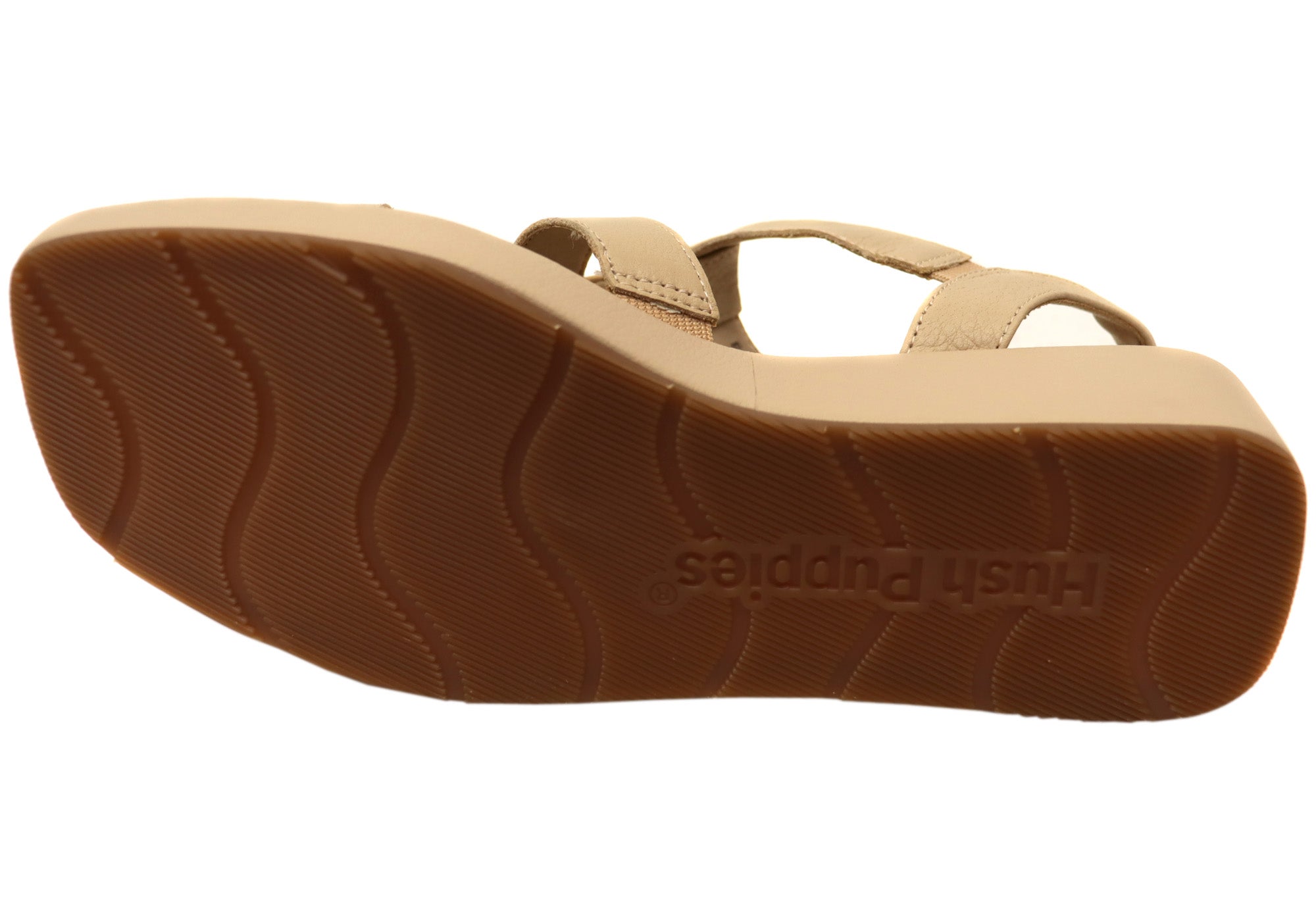 Hush Puppies Women's Comfortable Leather Sandals - Slip-On Casual Sandals for Walking, Travel & Summer Outfits