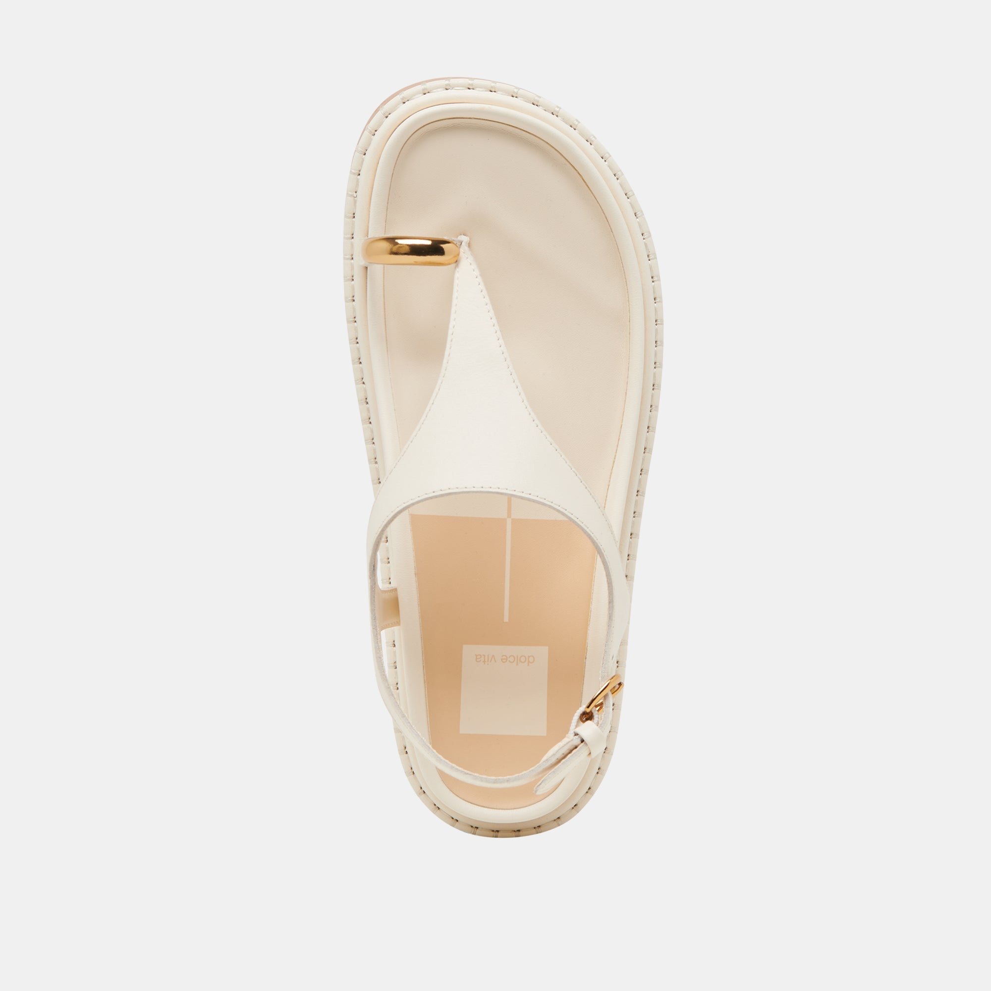 Stefan Women's Off-White Leather Sandals - Comfortable Casual Summer Shoes for Beach, Vacation & Everyday Wear