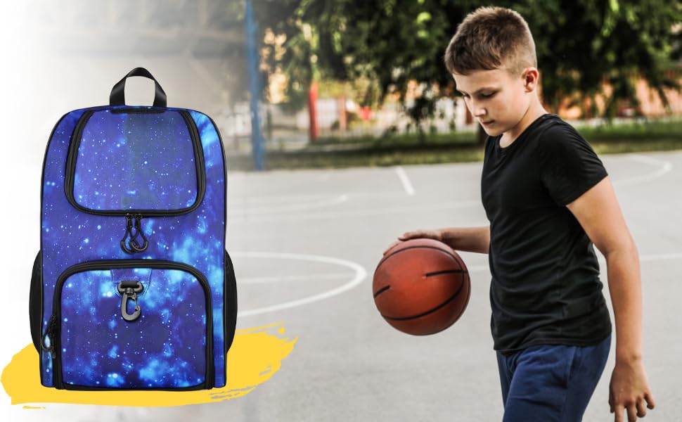 **MATEIN Basketball Backpack - Durable Water-Resistant Sports Bag with Ball Holder & Shoe Compartment, Large Capacity for Basketball, Soccer, Volleyball & Football Gear - Perfect for Training, Games & Travel**