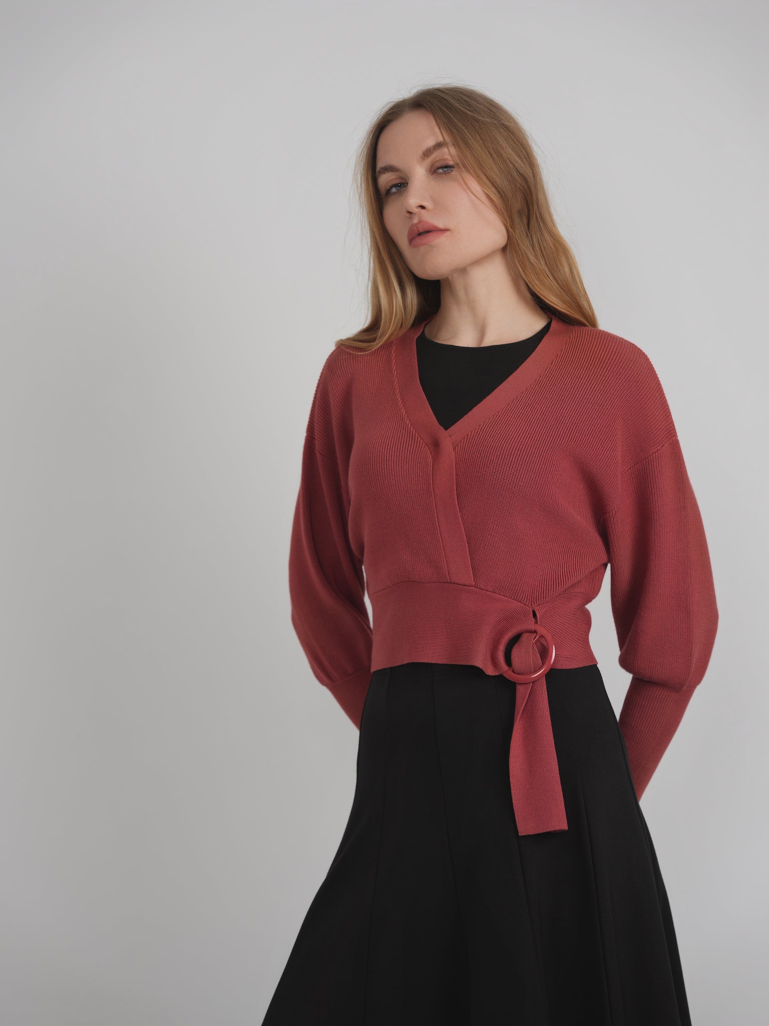 Cozy Cropped Knit Cardigan Wrap Sweater for Women - Perfect for Fall Layering, Casual Outfits & Coffee Dates