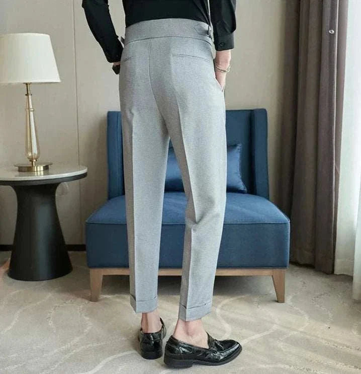 Slim Fit Suit Pants for Men - Elegant Formal Trousers for Business, Office & Special Occasions