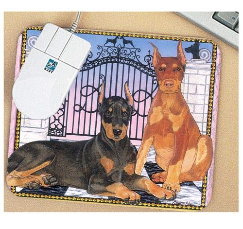 Premium Doberman Mouse Pad - Non-Slip Rubber Base, Smooth Surface for Gaming & Office Use - Perfect Gift for Dog Lovers & Pet Enthusiasts - Ideal for Home, Office, and Gaming Setups