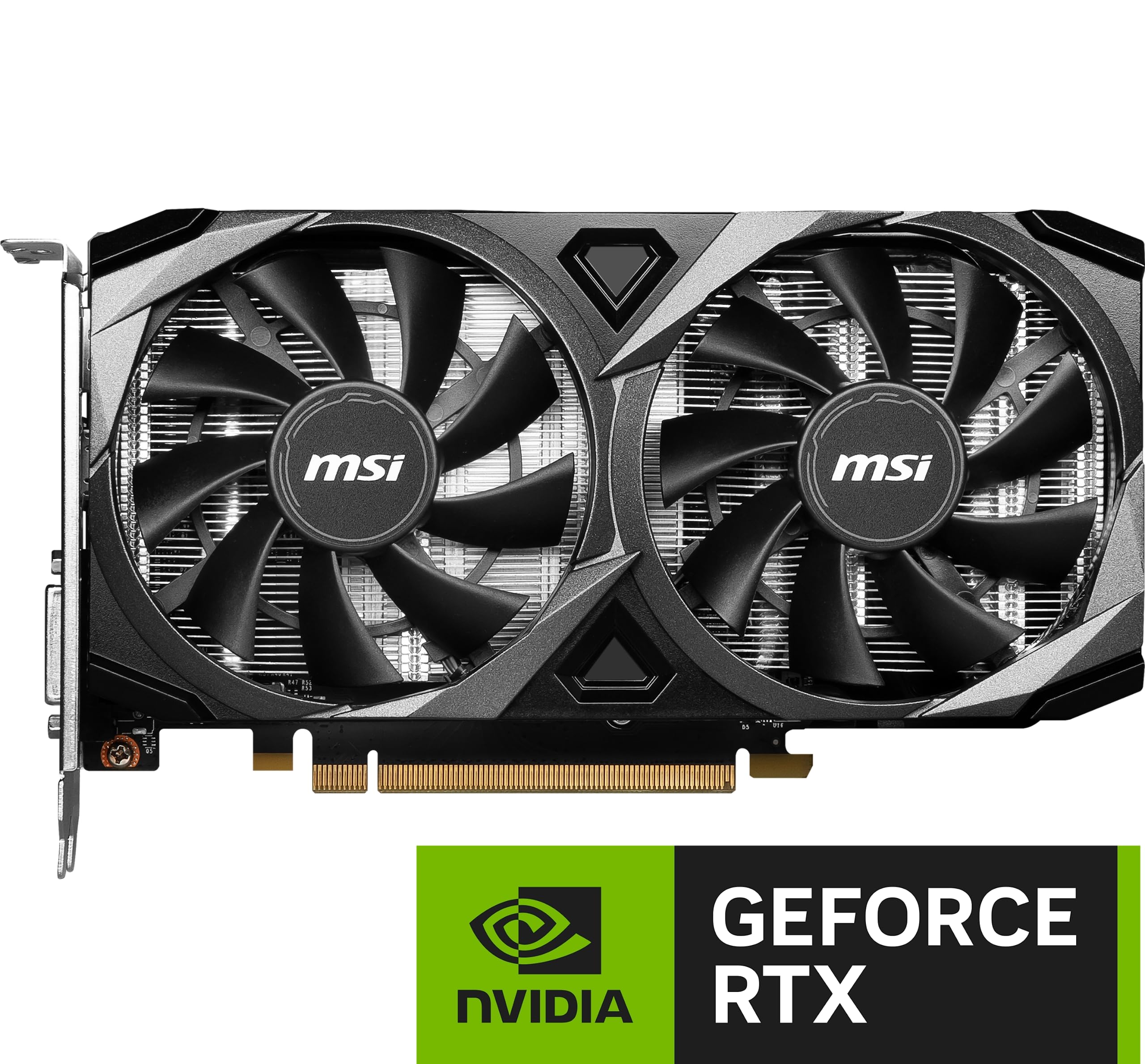 MSI Gaming GeForce RTX 3050 8GB GDDR6 128-Bit HDMI/DP PCIe 4.0 Graphics Card with Torx Twin Fans - Ampere Architecture, Overclocked (Renewed) - Perfect for 1080p Gaming, Streaming & Content Creation