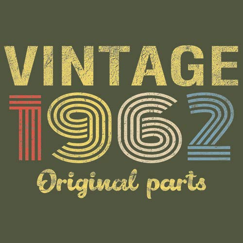 1962 Vintage Original Parts 63rd Birthday Gift for Men - Retro 63rd Birthday T-Shirt - Perfect for 1962 Birth Year Celebrations & Milestone Birthday Parties