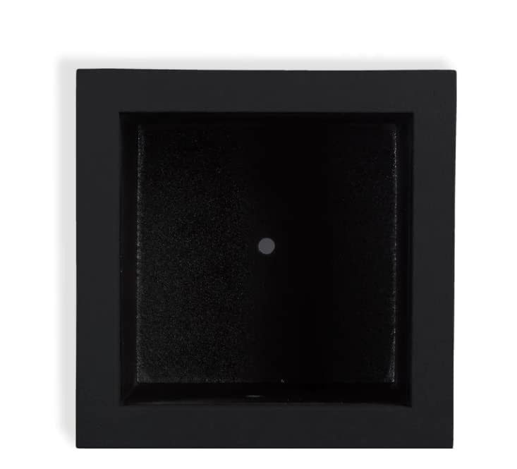 Black Square Planter Box - Modern Outdoor Garden Container for Plants, Flowers & Herbs | Perfect for Patio, Balcony & Home Decor