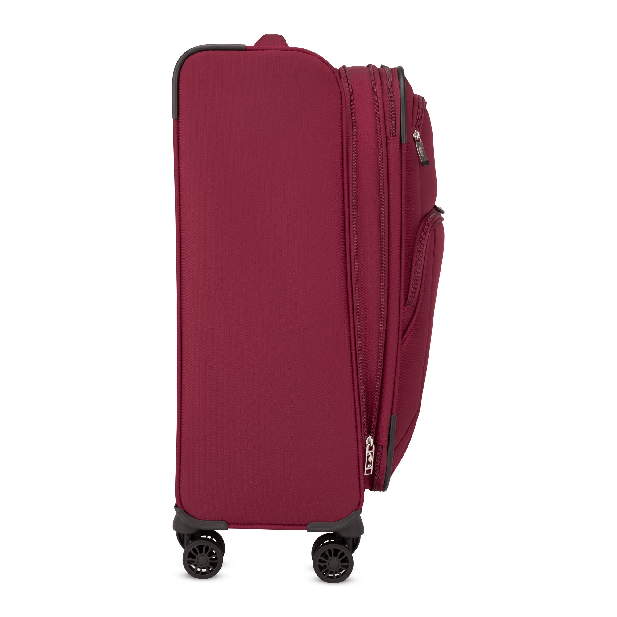 Atlantic Artisan III Spinner 3-Piece Luggage Set - Lightweight Expandable Suitcase with 360° Wheels for Travel, Business & Vacation (Black) - Perfect for Airplane Carry-On & Checked Bags