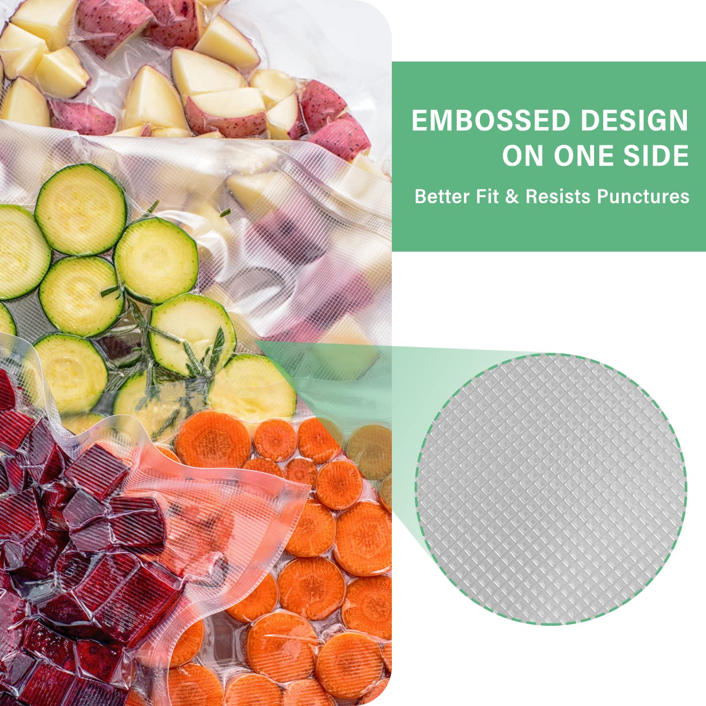 Premium BPA-Free Vacuum Sealer Bags Rolls - 6 Rolls (6