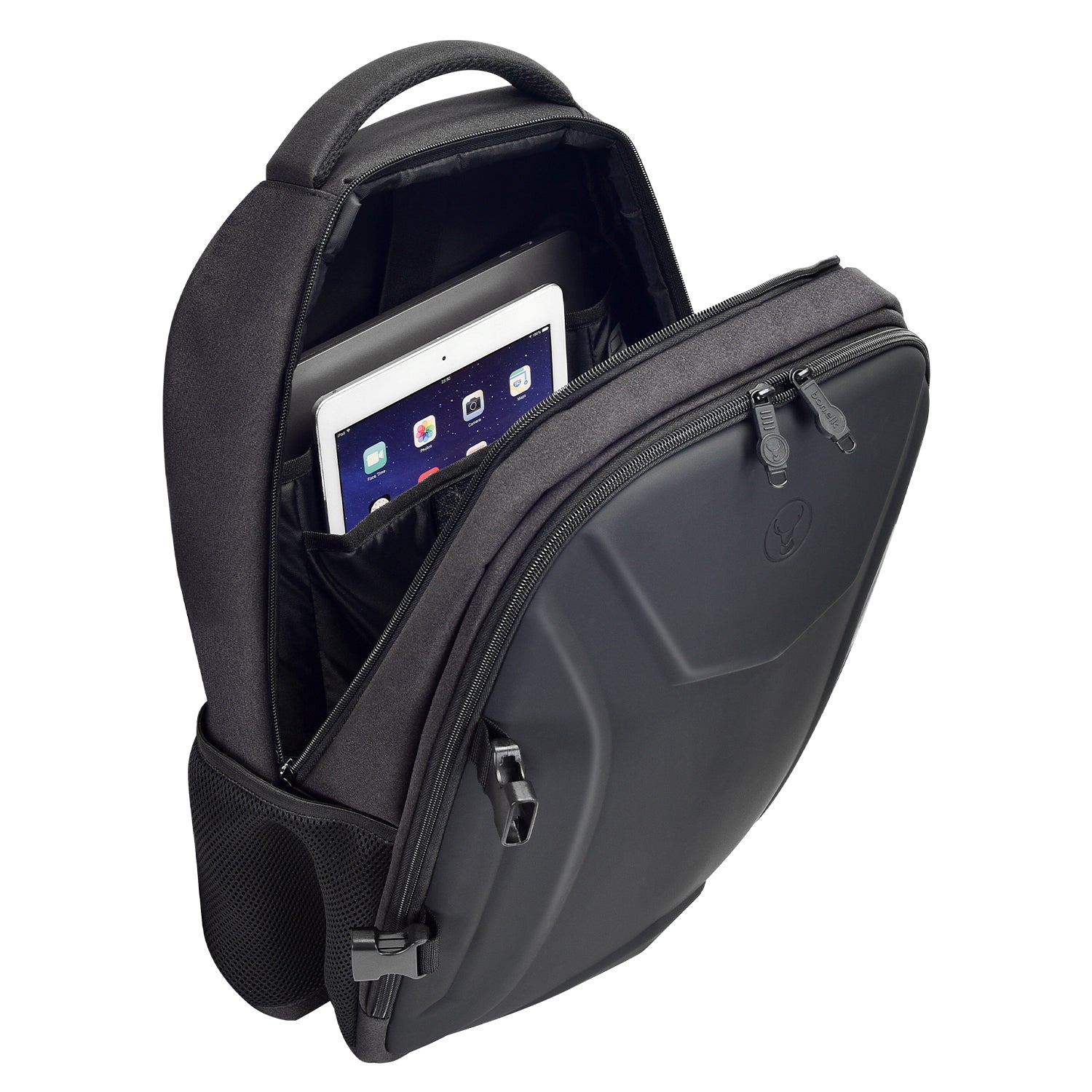 Bonelk Durable 15” 16” Laptop Backpack for Men & Women - Waterproof Travel Backpack with USB Charging Port, Anti-Theft Design - Perfect for Work, School, College & Business Trips (Black)