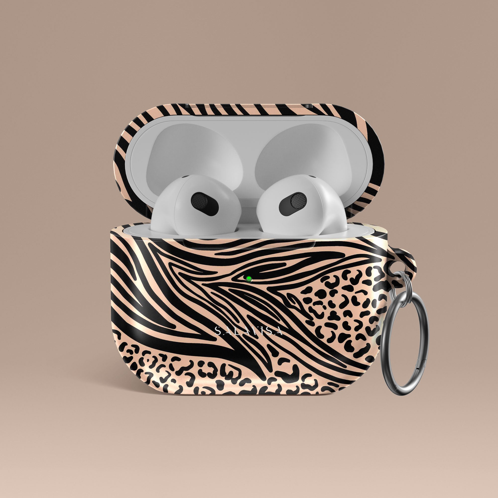 Premium Zebra Print AirPods Case - Stylish Protective Cover for Apple AirPods 1/2/3 & Pro - Perfect for Gym, Travel & Everyday Use