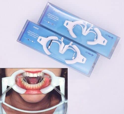 Autoclavable Dental Mouth Opener & Cheek Retractor Kit - Orthodontic Teeth Whitening & Dry Field System for Dentists (Disposable Lip Retractor for Mouthguard, Dental Procedures & Teeth Cleaning)