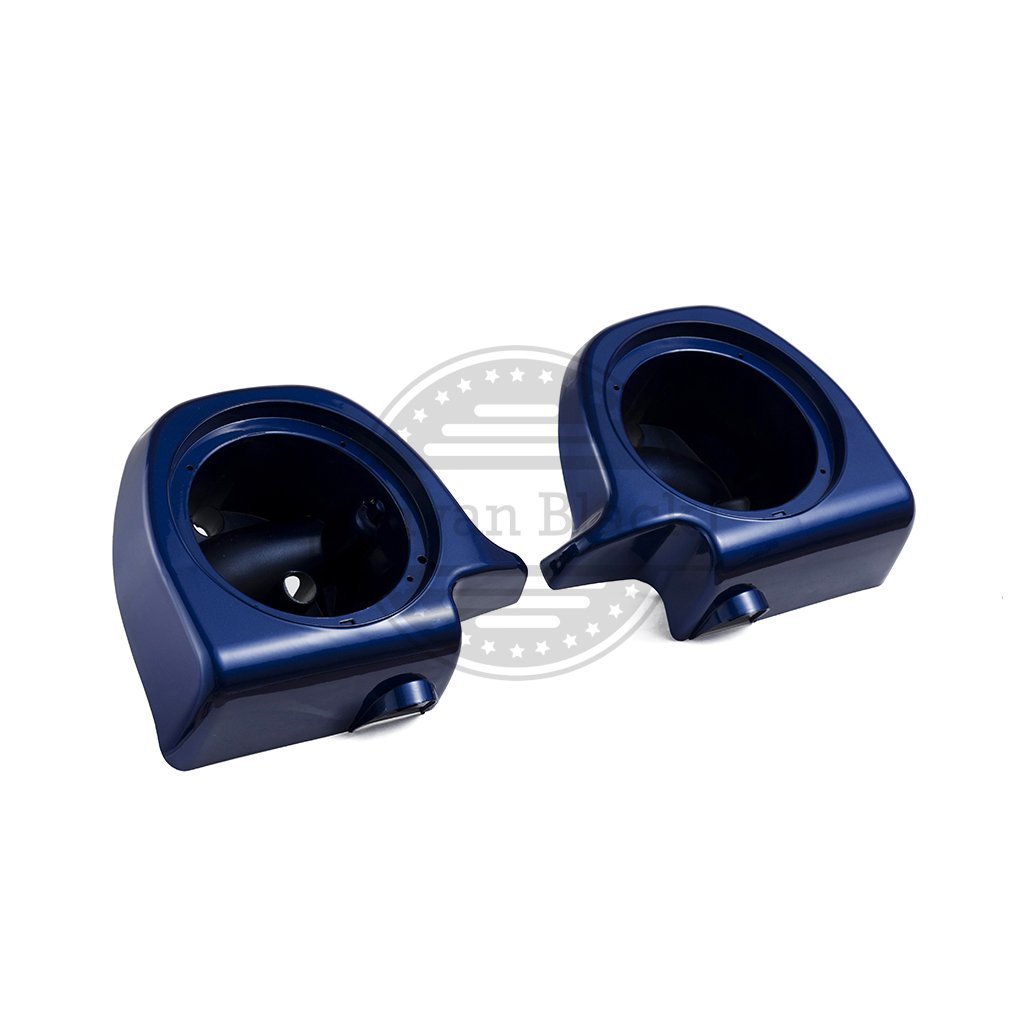 Harley-Davidson Touring Lower Vented Fairing Speaker Pods - Moto Onfire Superior Blue 6.5