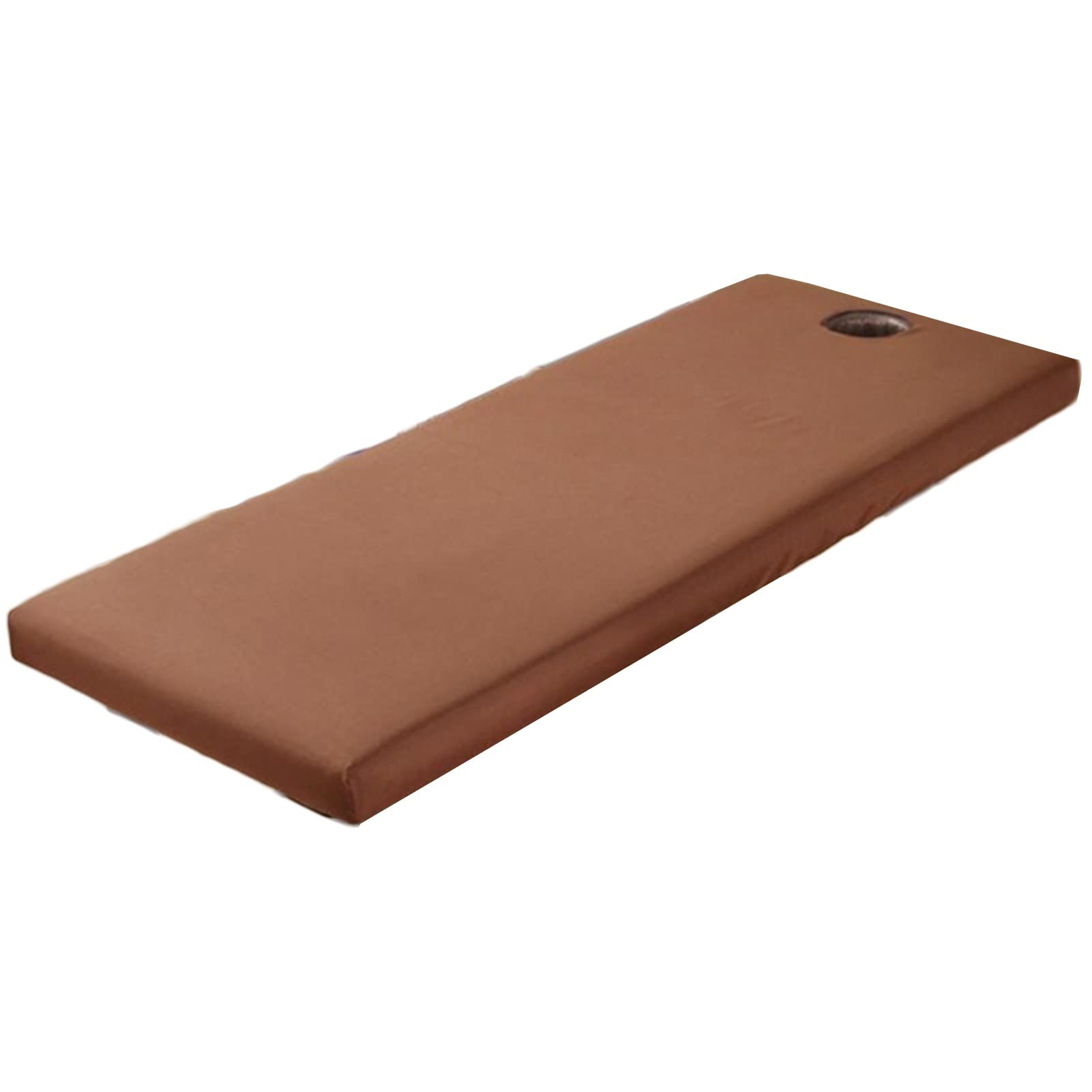 Professional Salon & SPA Massage Bed Sheets with Face Hole - 6 Colors (Coffee) - Waterproof Disposable Treatment Table Covers for Facial, Waxing & Beauty Services