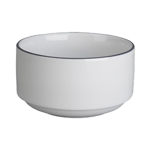 Alani 922474 10 oz. Oasis Stacking Soup Cups - Case of 24 - Durable Disposable Bowls for Restaurants, Catering & Takeout - Microwave & Freezer Safe
