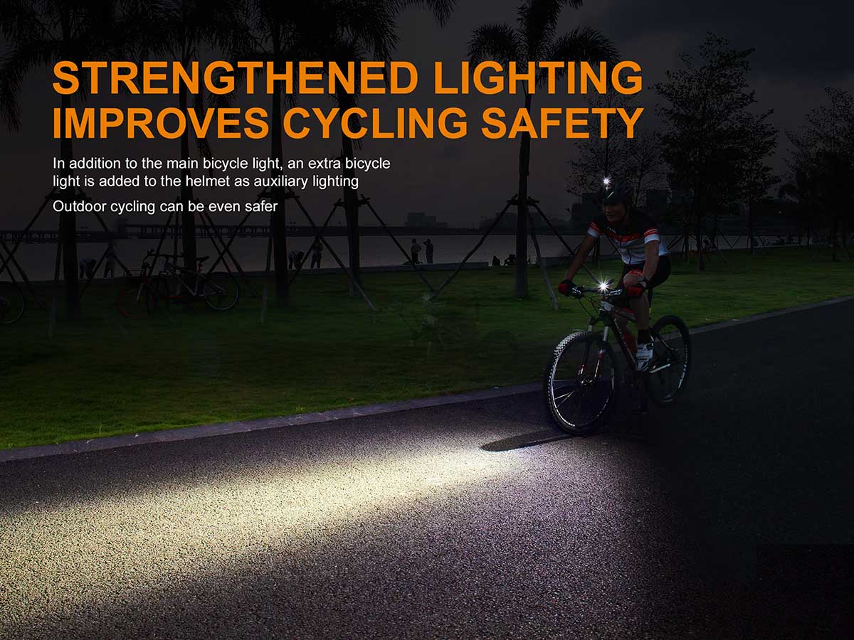Fenix ALD 08 Bike Helmet Light Mount - Secure & Adjustable Headlamp Holder for Cycling, Night Riding & Outdoor Adventures