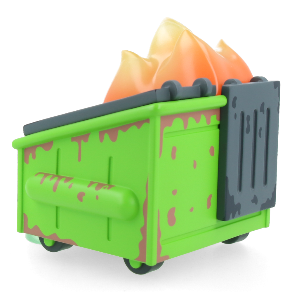 Dumpster Fire Barfing Vinyl Figure - Funny Collectible Toy for Adults, Unique Gag Gift for Friends - Perfect for Office Pranks, Birthday Gifts & Pop Culture Fans