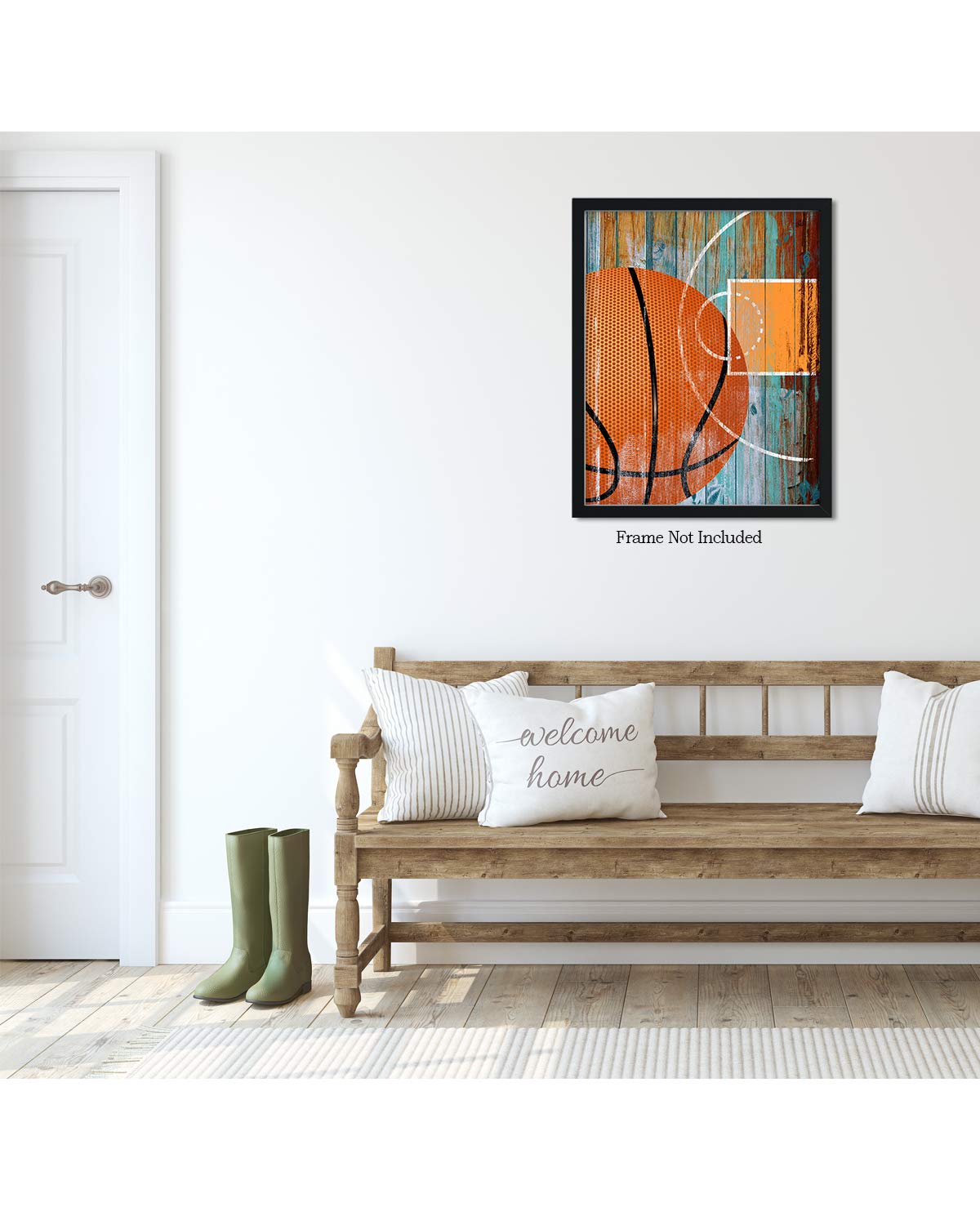 32x40 Inch Basketball Wall Art Print - Unframed Sports Poster for Fans, Players & Coaches - Perfect for Home, Office & Gym Decor