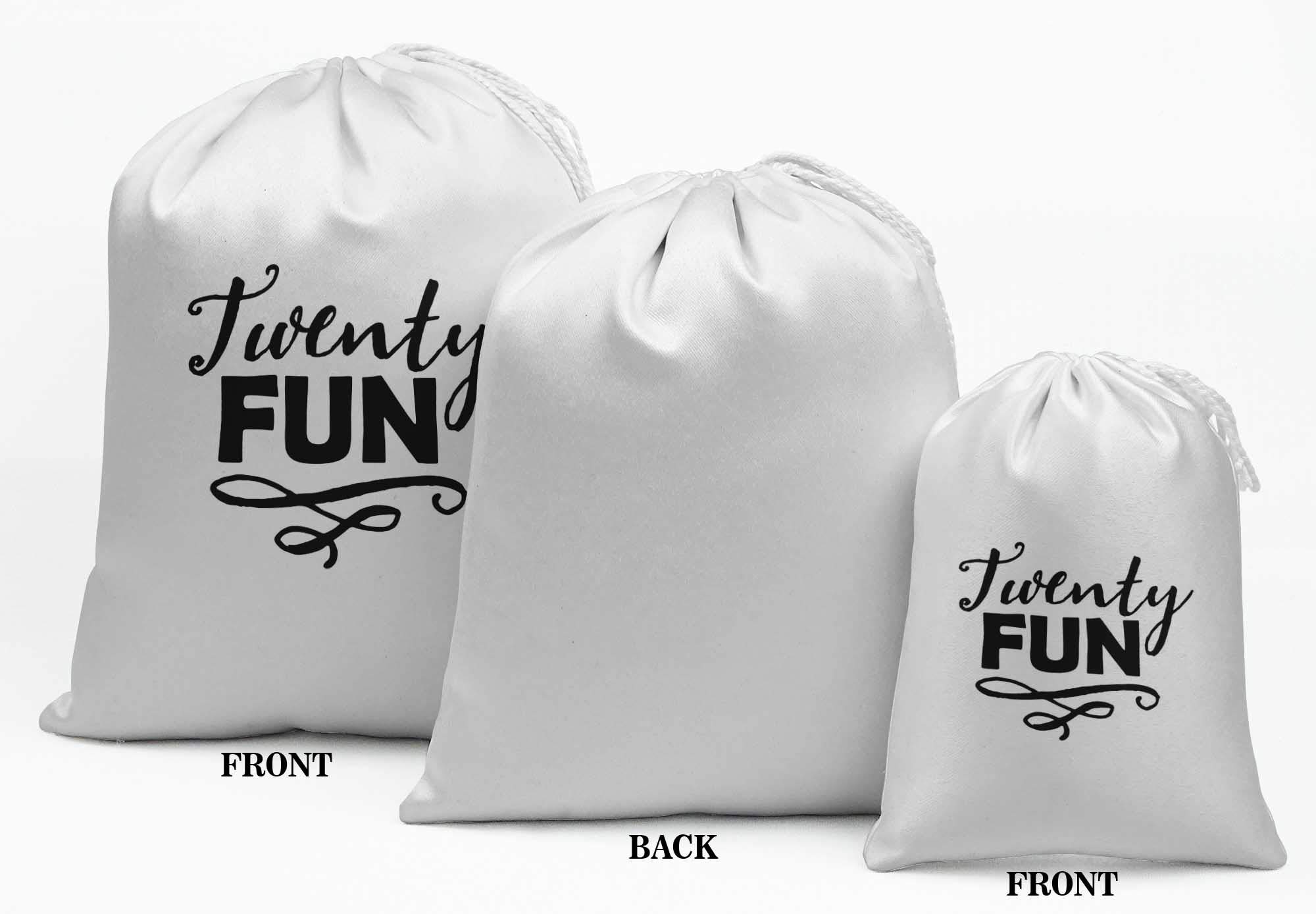 Custom White Number Birthday Party Favor Bags - 15pcs Jewelry Pouches for Wedding, Baby Shower & Bridal Souvenirs - Elegant Gift Bags for Special Occasions
