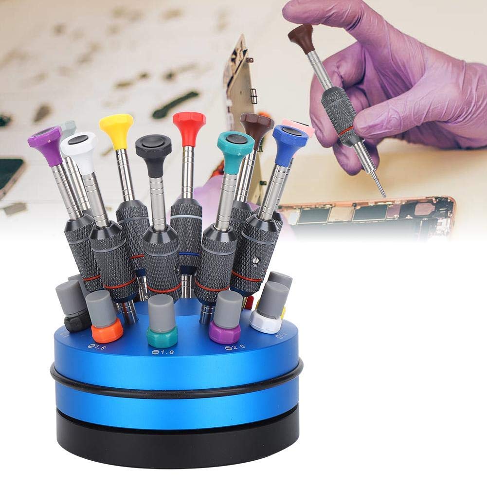 Professional 10-Piece Precision Screwdriver Set with High Torque - Electronics Repair Tool Kit for Computer Circuit Boards & Smartphones - Includes Rotating Stand for Easy Access (Ideal for DIY Repairs, Laptop Maintenance & Small Electronics Fixes)