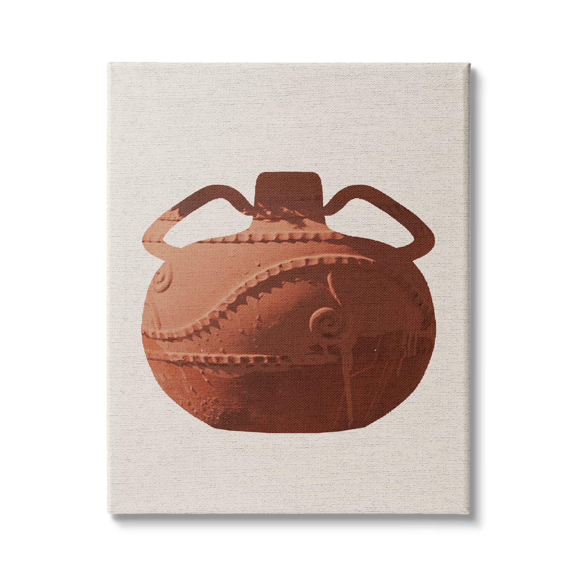 Stupell Industries Ancient Clay Urn Modern Still Life Brown Pottery Canvas Wall Art - 30