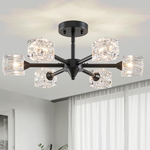 Large-Round-6 Light-Black