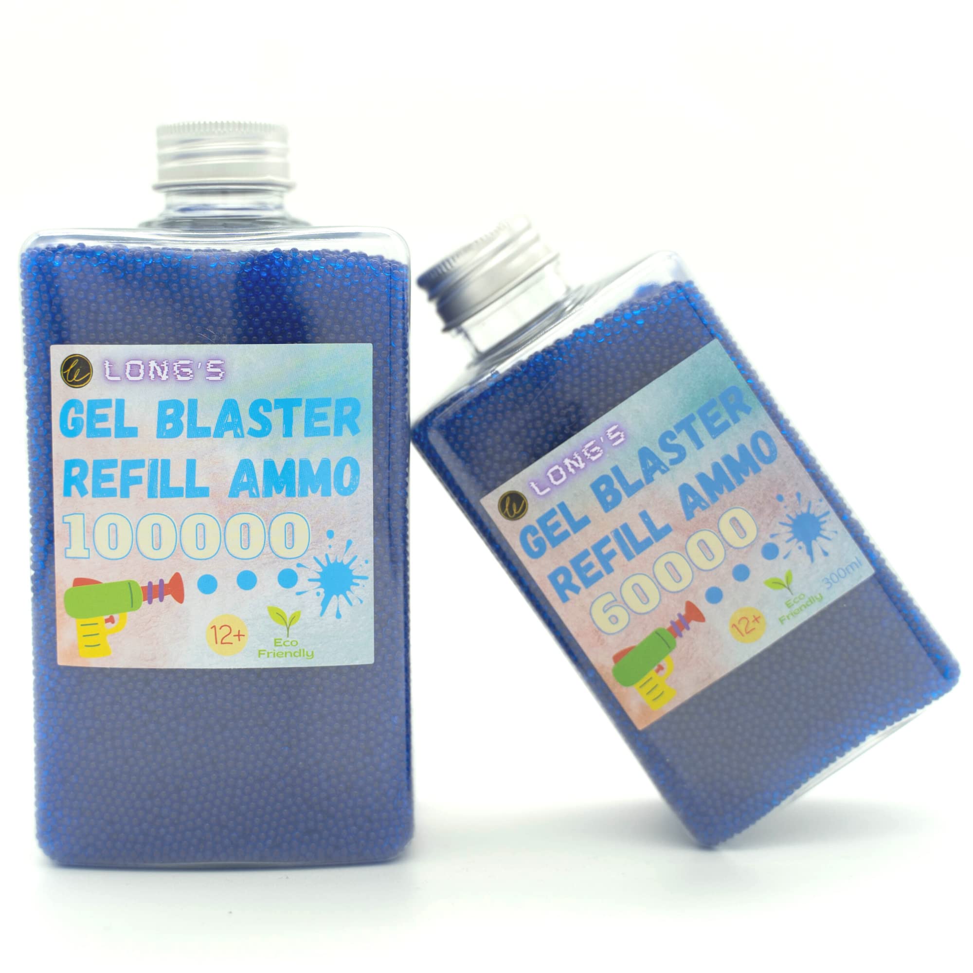 Premium 7-8mm Gel Blaster Ammo - 50,000 Rounds Bulk Pack for Splatter Ball Guns | Non-Toxic, Biodegradable Water Beads | Perfect for Outdoor Team Battles, Backyard Target Practice & Tactical Training