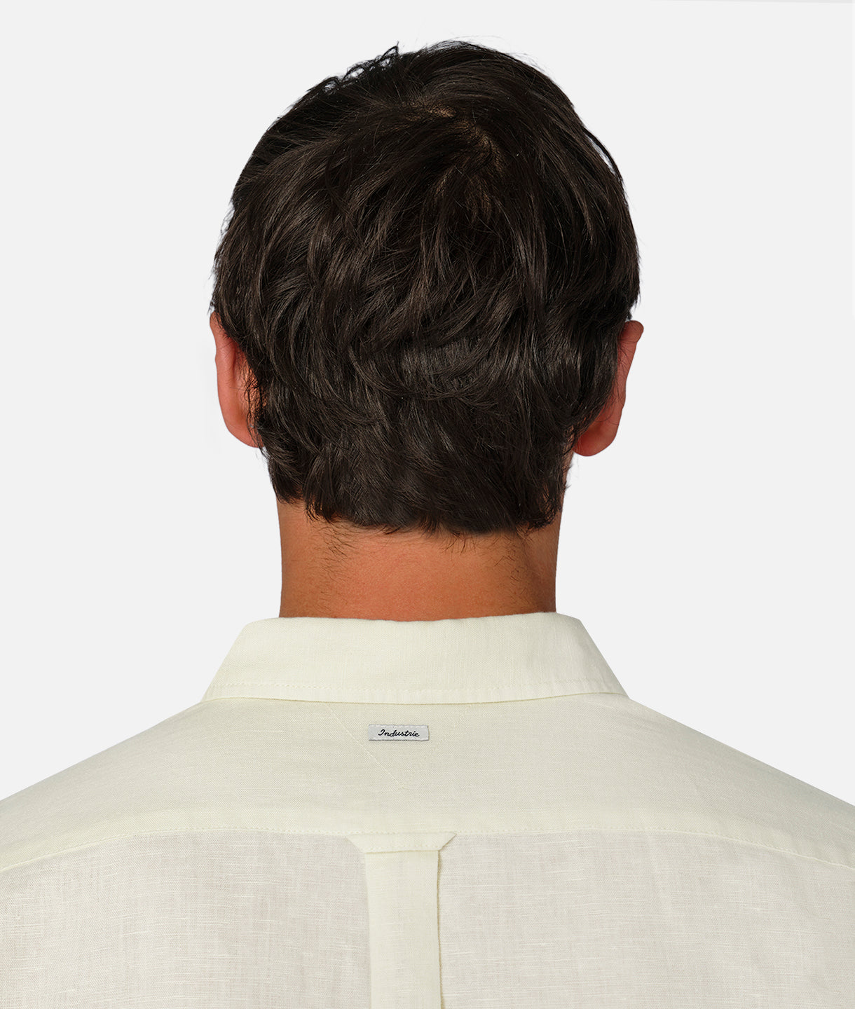 The Tennyson Linen Blend Long Sleeve Shirt in Custard - Breathable Comfort for Casual & Business Wear