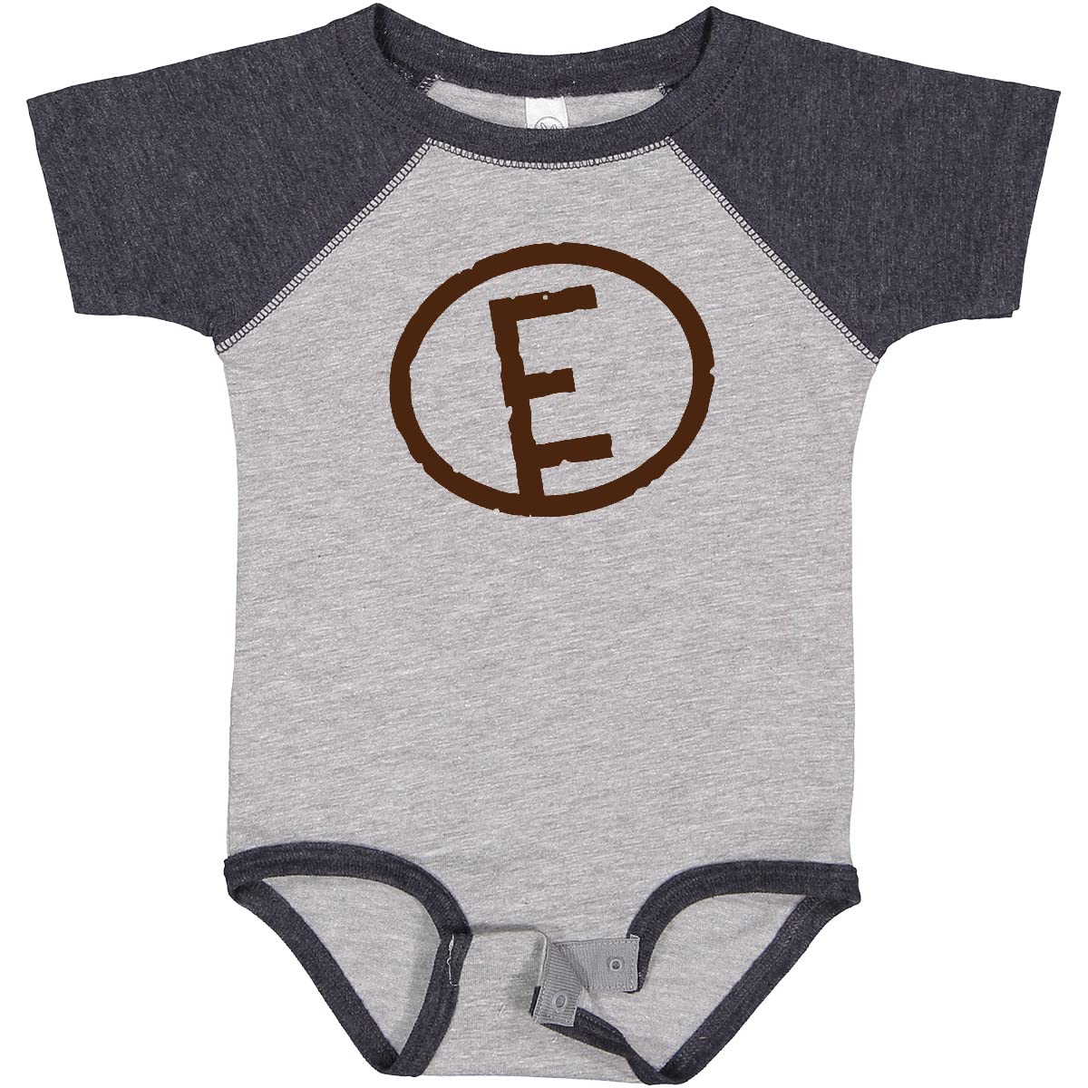 Inktastic Monogrammed Baby Bodysuit with Letter E - Personalized Cute Outfit for Newborns, Infants & Toddlers - Perfect for Photo Shoots, Birthday Gifts & Everyday Wear