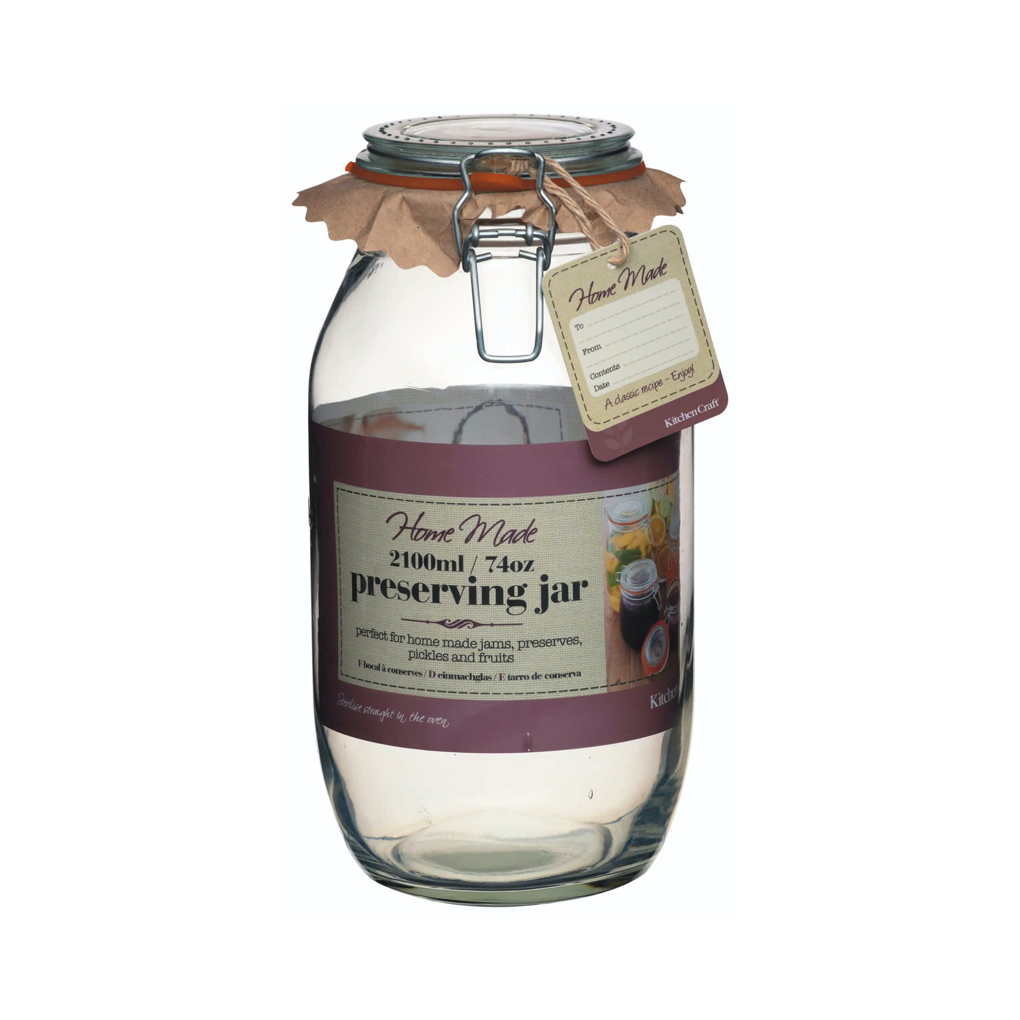 Premium Glass Preserve Jars for Home Canning - Airtight & Leakproof - Various Sizes (8oz, 16oz, 32oz) - Perfect for Pickling, Jam Making & Food Storage