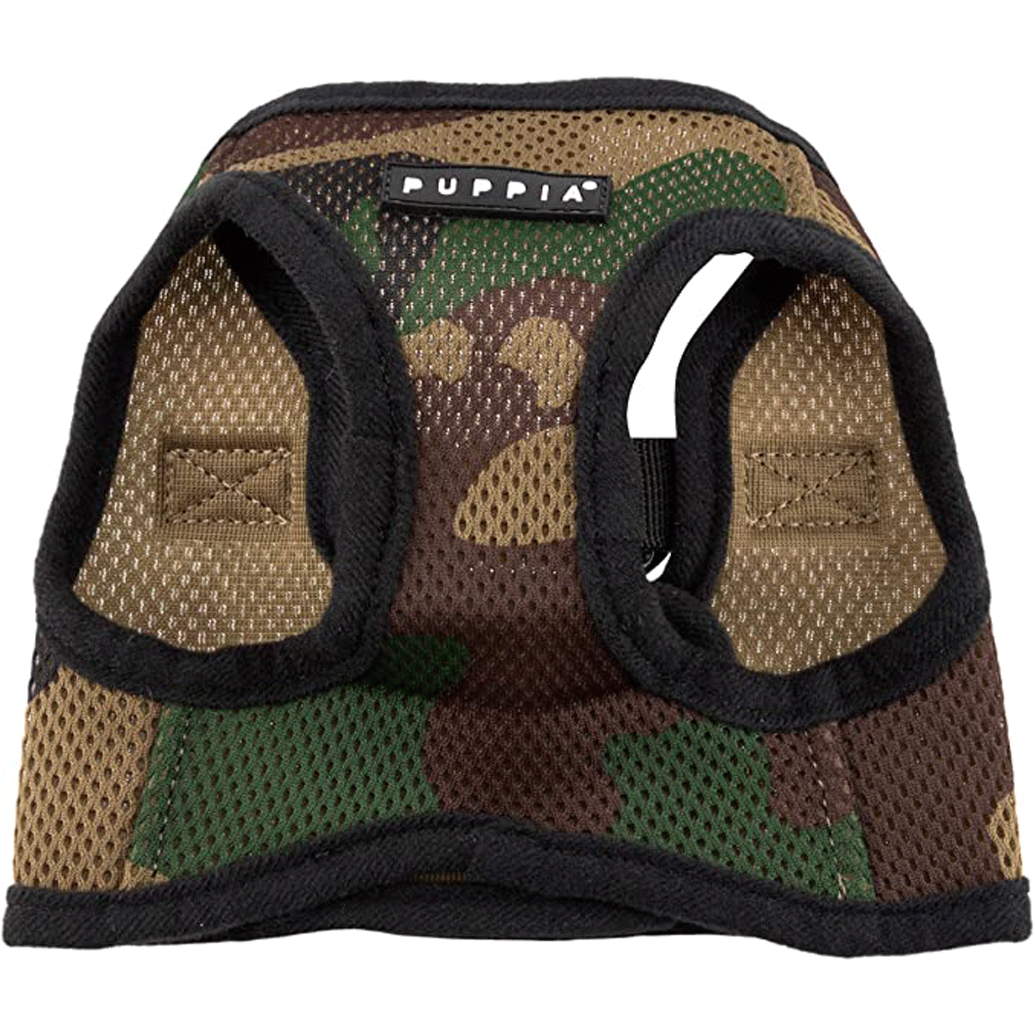 Puppia Camo Soft Step-In Dog Harness Vest - Adjustable & Breathable for Small to Medium Dogs - Perfect for Walking, Hiking & Outdoor Adventures