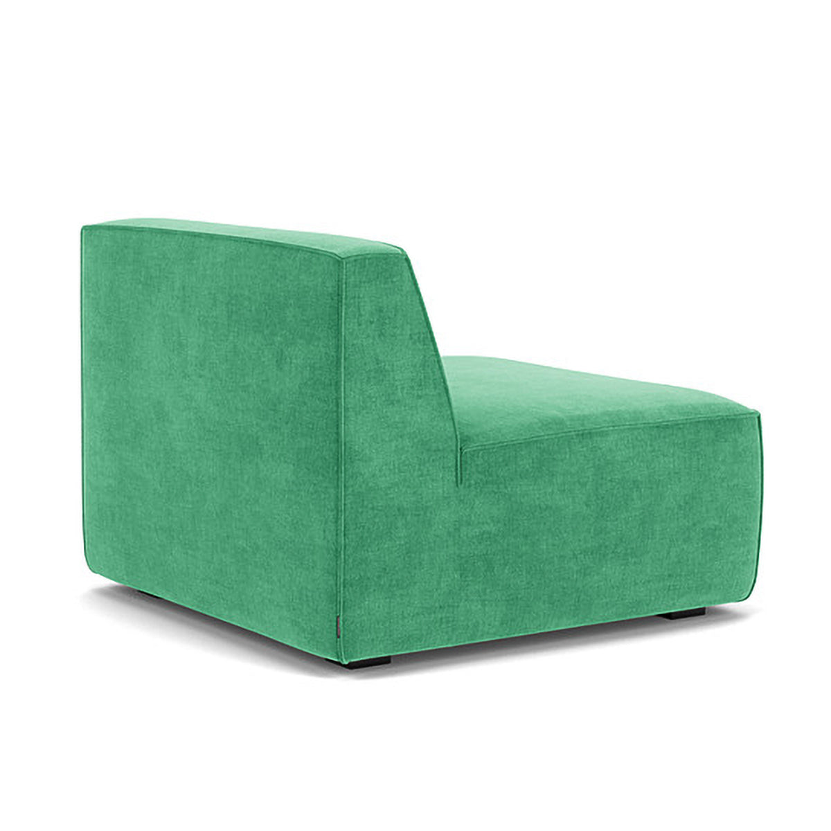 Modern Dane Fabric 1-Seater Modular Armless Sofa - Perfect for Small Spaces, Apartments & Contemporary Living Rooms