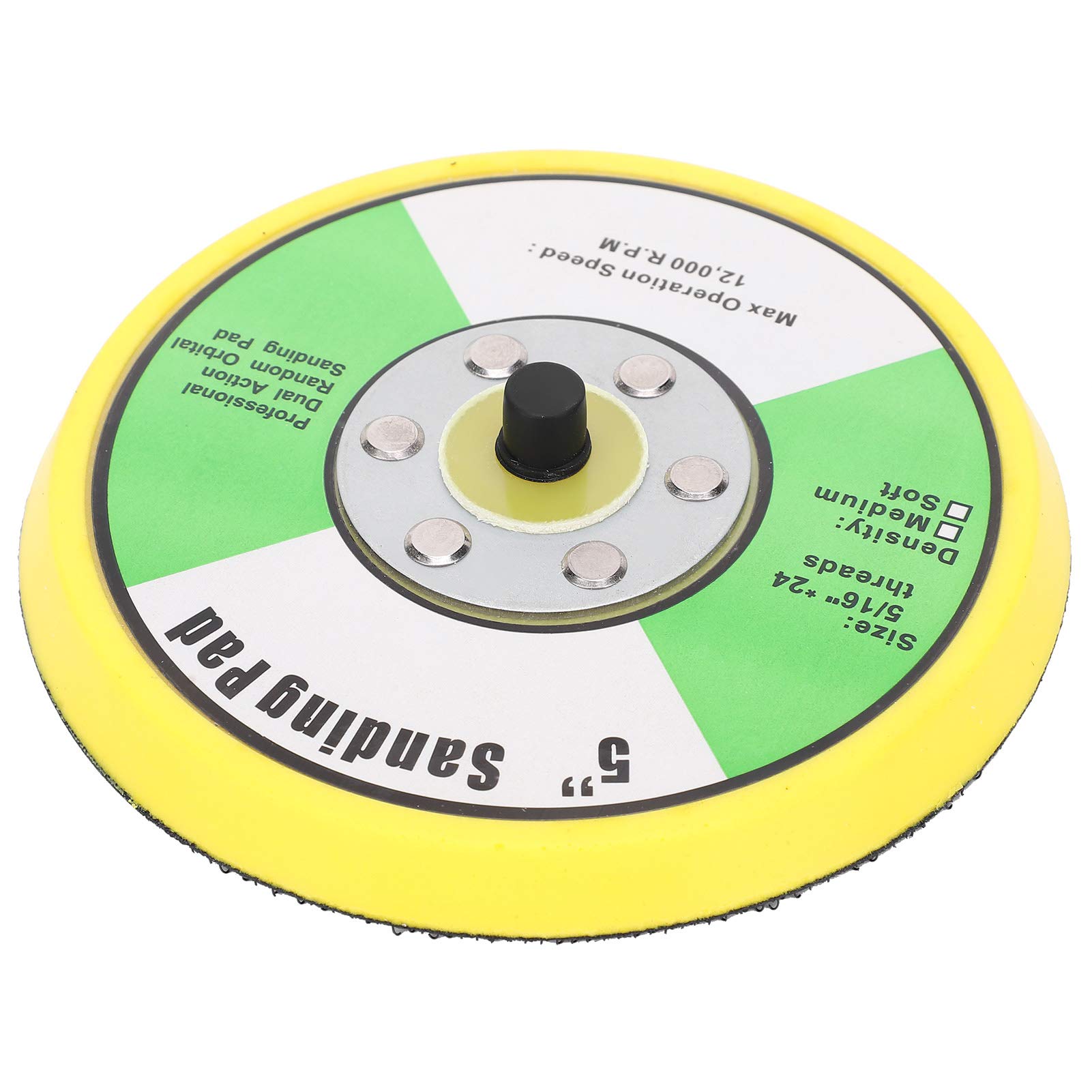5 Inch Universal Sanding Discs Pad - 10 Pack Round Abrasive Wheels for Sander Polisher, Grinding and Buffing - Perfect for Woodworking, Metal Polishing & Automotive Detailing