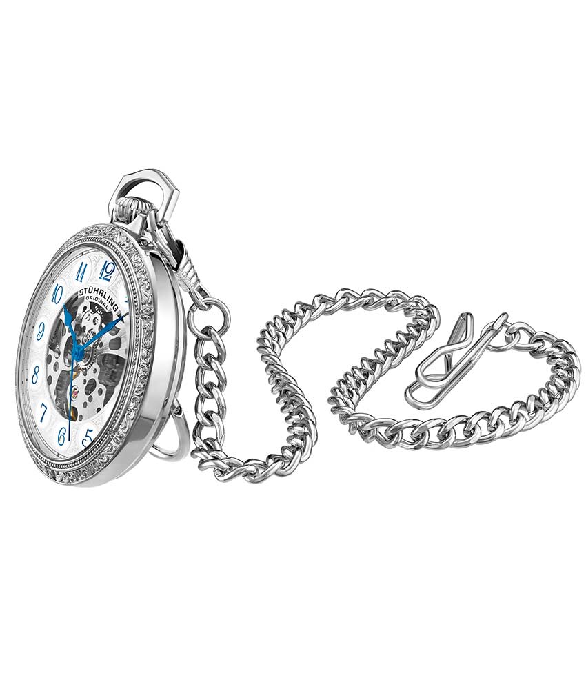 Jove 986 Hand-Wound 48mm Skeleton Watch for Men - Luxury Mechanical Timepiece for Business, Formal & Special Occasions