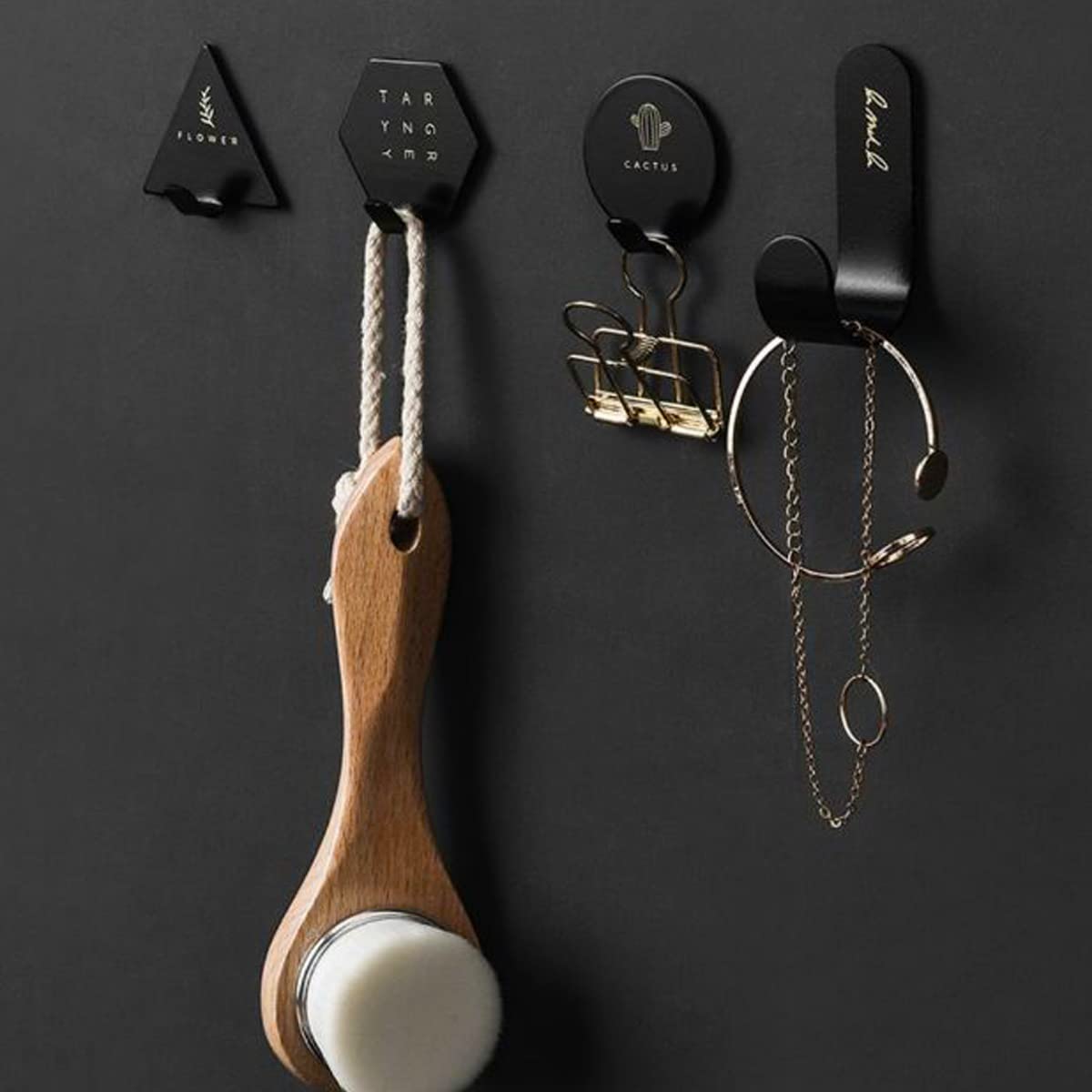 Self Adhesive Hooks - Heavy Duty 5lb Sticky Wall Hooks for Towels, Waterproof & Rustproof Adhesive Hooks for Kitchen, Bathroom, Bedroom, Office - Perfect for Hanging Coats, Keys, Towels & Decor
